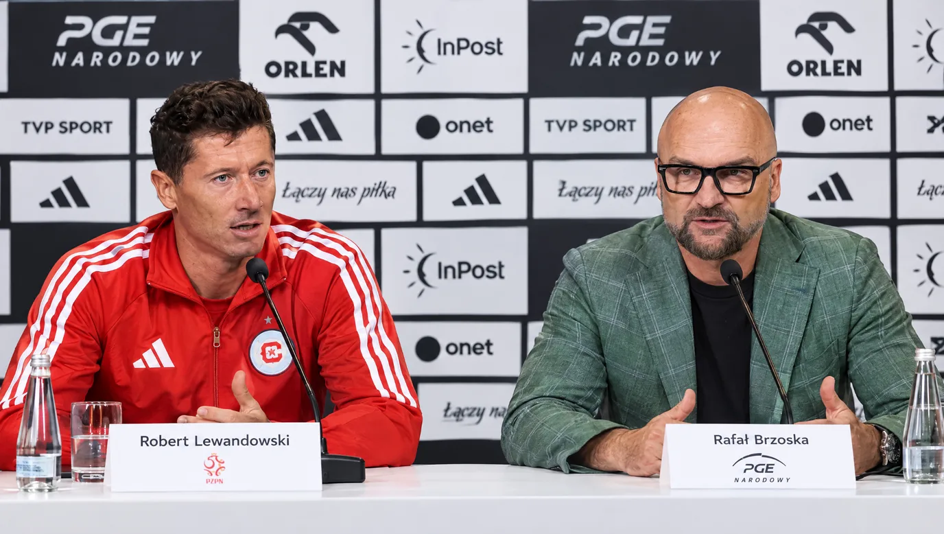 Mateusz Borek rozmawia z Lewandowskim i Brzoską
